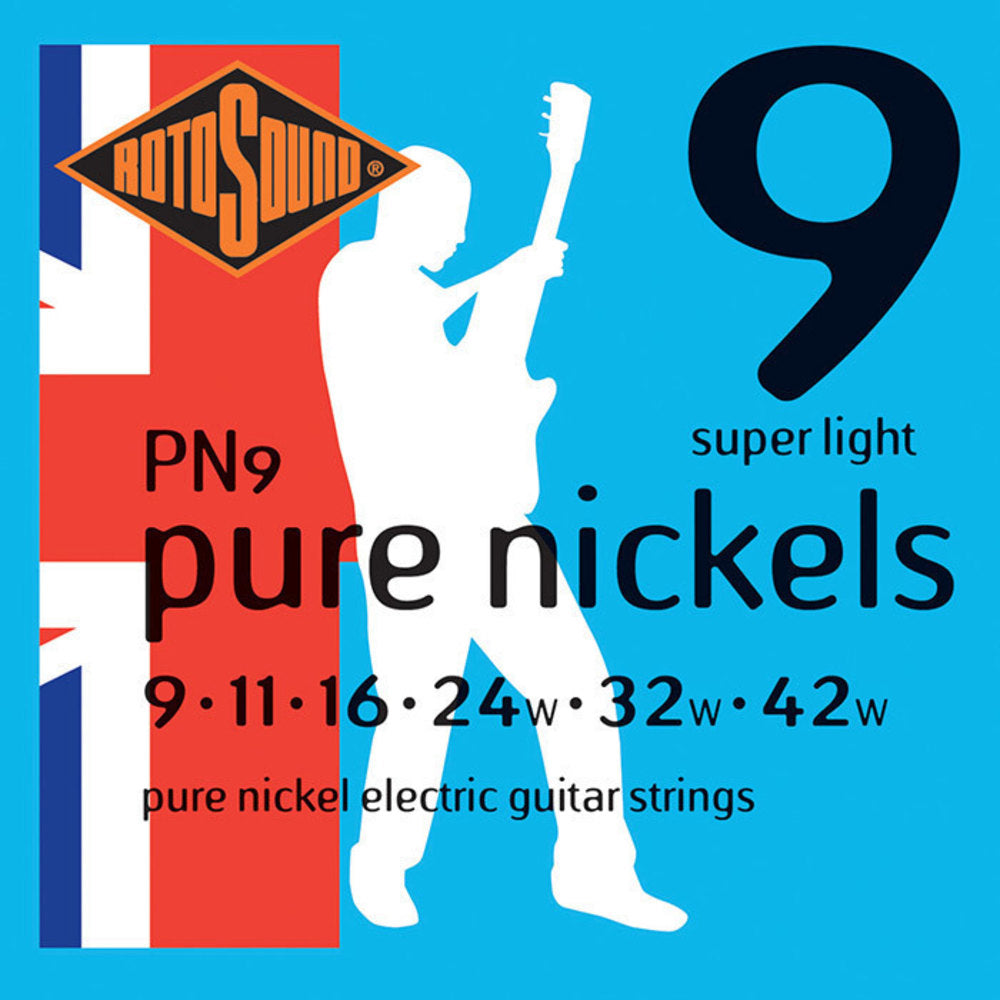 Rotosound Pure Nickels PN9 E-gitarrensaiten 9-42