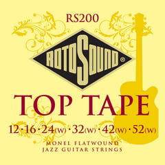 Rotosound Jazz Gitarren Saiten Flatwound - Set Flatwound 12-52 (RS200)