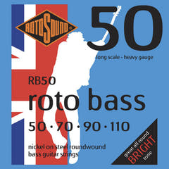 Rotosound E-Bass Saiten Roto Bass - Satz 4-saitig Nickel Heavy 50-110 (RB50)