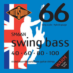 Rotosound E-Bass Saiten Swing Bass 66 - Set 4-saitig Nickel Hybrid 40-100 (SM66N)