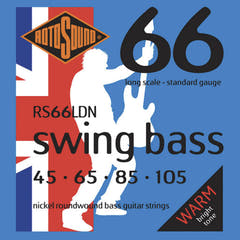 Rotosound E-Bass Saiten Swing Bass 66 - Set 4-saitig Nickel Standard 45-105 (RS66LDN)