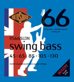 Rotosound E-Bass Strings Swing Bass 66 – Set 5-saitig Nickel Standard 45-130 (RS665LDN)