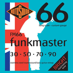 Rotosound E-Bass Saiten Swing Bass 66 - Set 4-saitig FUNKMASTER Custom 30-90 (FM66)
