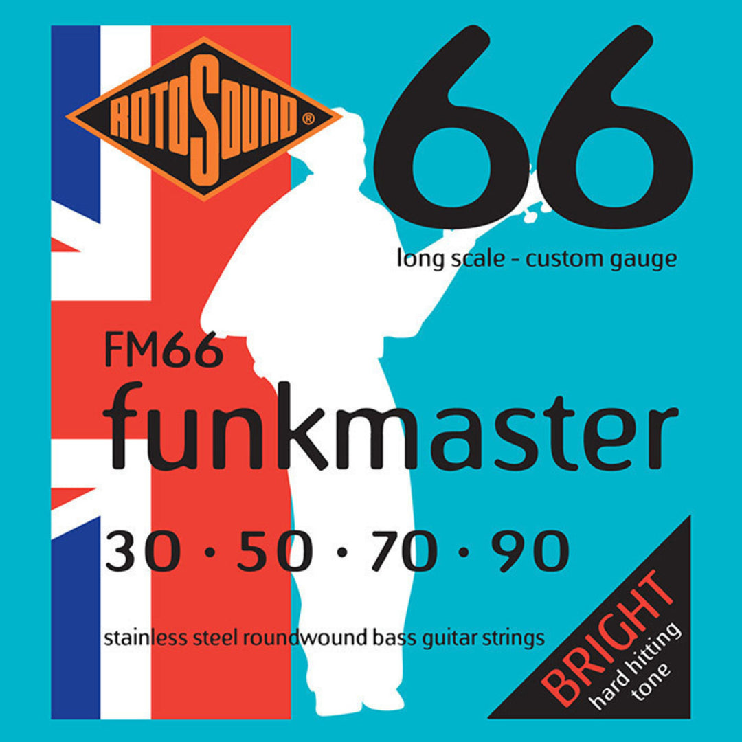Rotosound E-Bass Saiten Swing Bass 66 - Set 4-saitig FUNKMASTER Custom 30-90 (FM66)