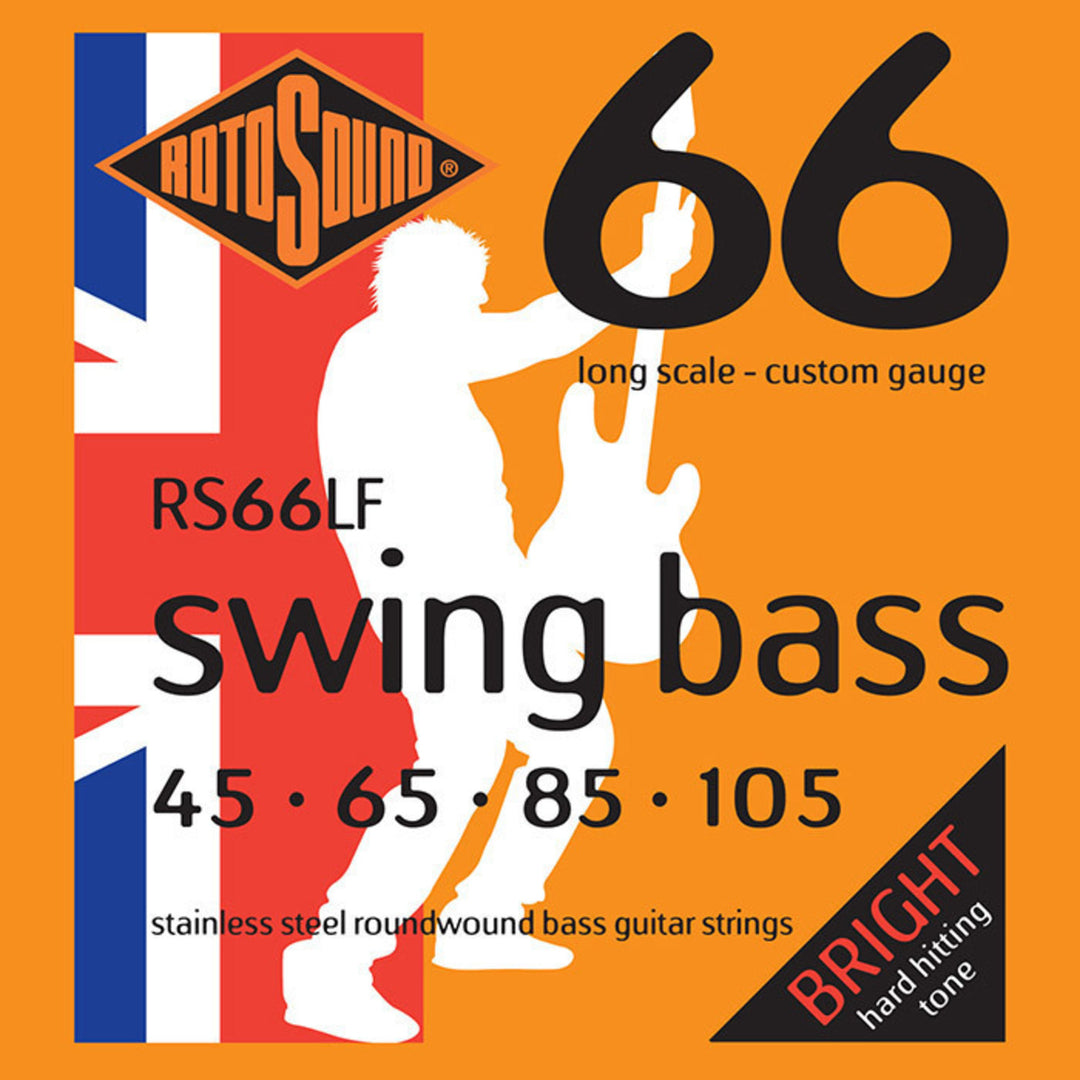 Rotosound E-Bass Saiten Swing Bass 66 - Set 4-saitig Custom 45-105 (RS66LF)