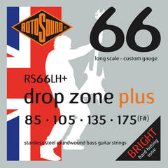 Rotosound E-Bass Saiten Swing Bass 66 - Set 4-saitig DROP ZONE PLUS Custom 85-175 (RS66LH+)