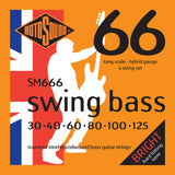 Rotosound E-Bass Saiten Swing Bass 66 - Set 6-saitig Edelstahl Hybrid 30-125 (SM666)