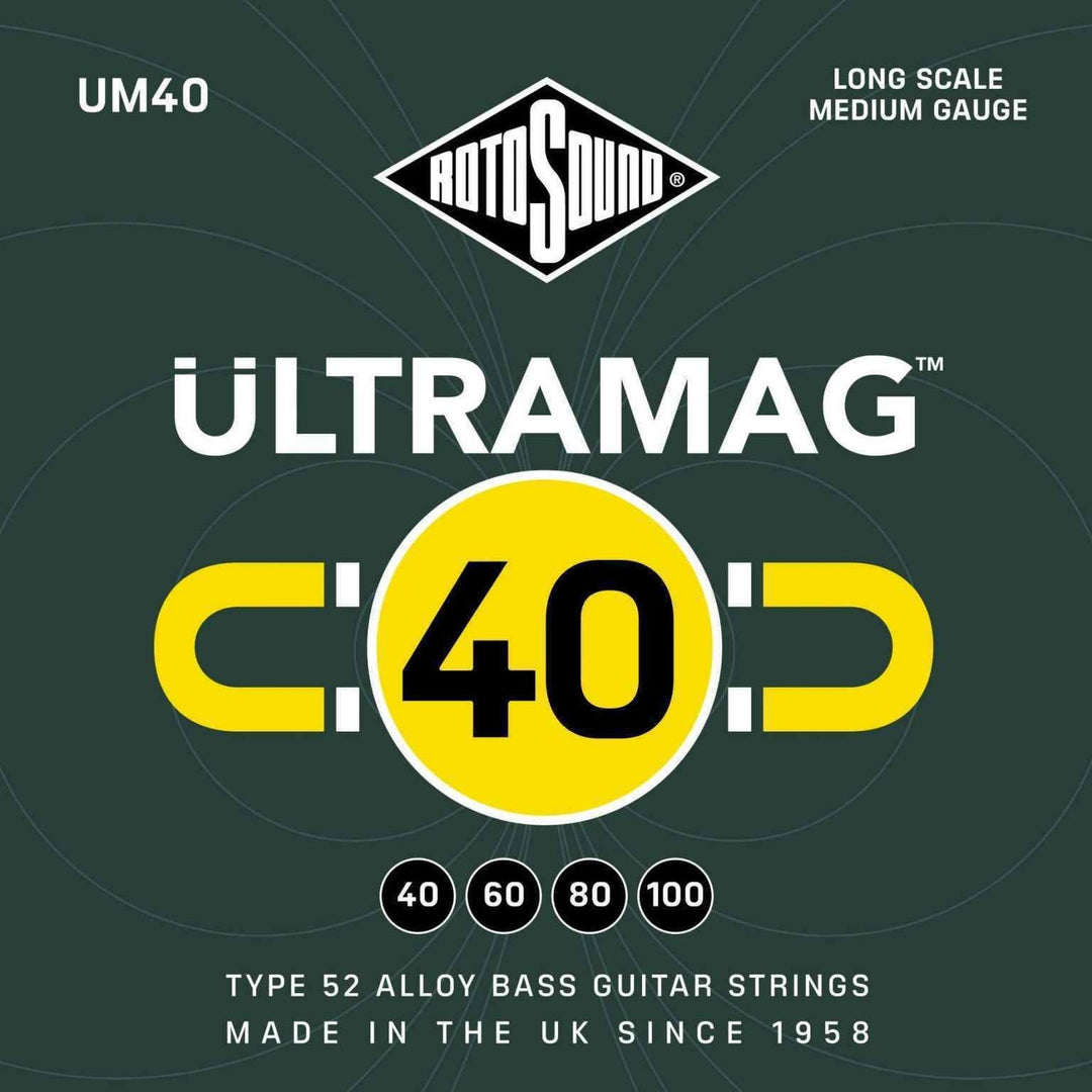 Rotosound E-Bass Saiten Ultramag - Set 4-string Medium 40-100 (UM40)