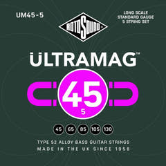 Rotosound E-Bass Saiten Ultramag - Set 5-string Standard 45-130 (UM45-5)