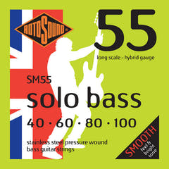 Rotosound E-Bass Saiten Solo Bass 55 - Set 4-saitig Hybrid 40-100 (SM55)