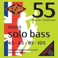 Rotosound E-Bass Saiten Solo Bass 55 - Set 4-saitig Standard 45-105 (RS55LD)