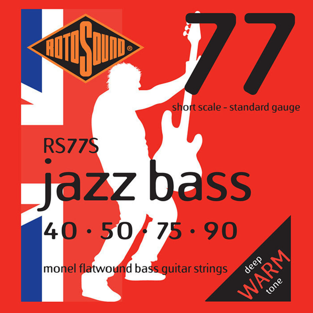 Rotosound Jazz Bass Saiten Jazz Bass 77 - Set 4-saitig Short 40-90 //Short scale length (30"/760mm) (RS77S)