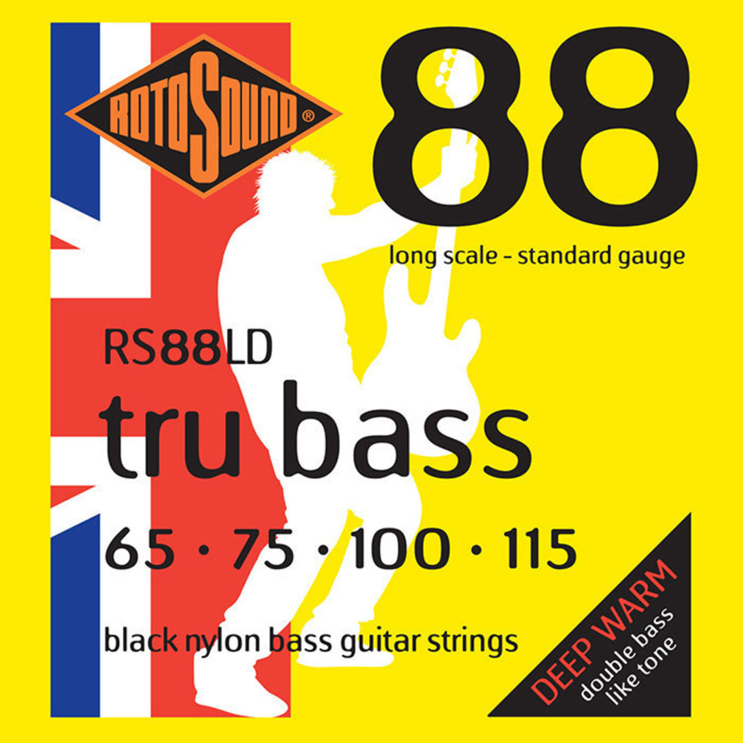 Rotosound E-Bass Saiten Tru Bass 88 - Set 4-saitig Medium Standard // Medium Mensur (30.5"/772mm bis 32"/810mm) (RS88M)