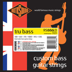 Rotosound E-Bass Saiten Tru Bass 88 - Set 6-saitig Long 50-135, Long scale: Mensurlänge (34"/860mm) - zu medium (32"/810mm) (RS886LD)