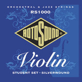 Rotosound RS1000 Student-Saitensatz für geigen, Stahl und Silber