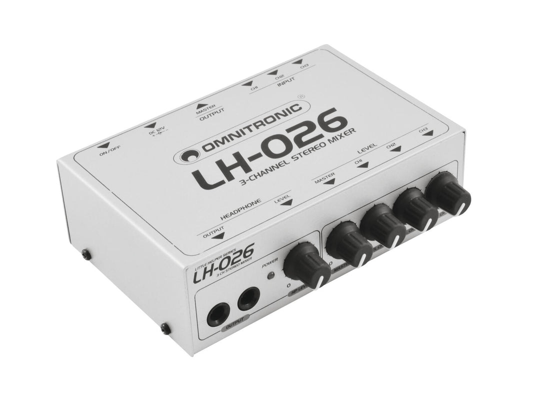 OMNITRONIC LH-026 3-Kanal-Stereomischer