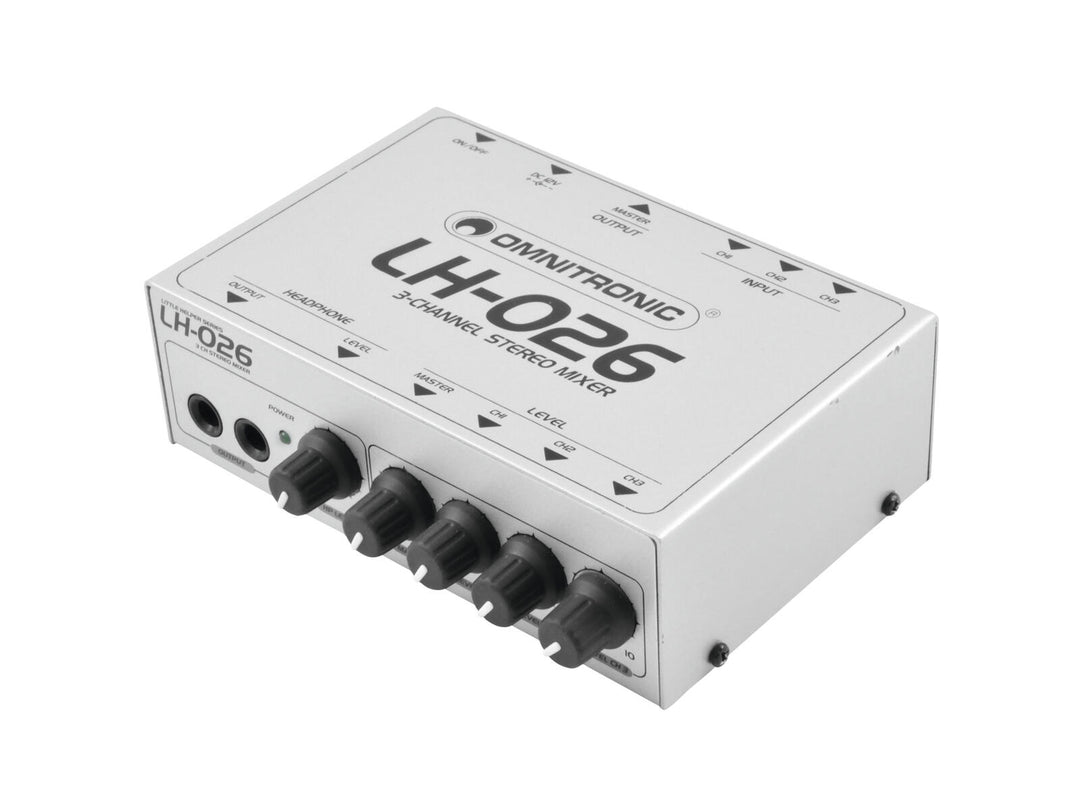 OMNITRONIC LH-026 3-Kanal-Stereomischer