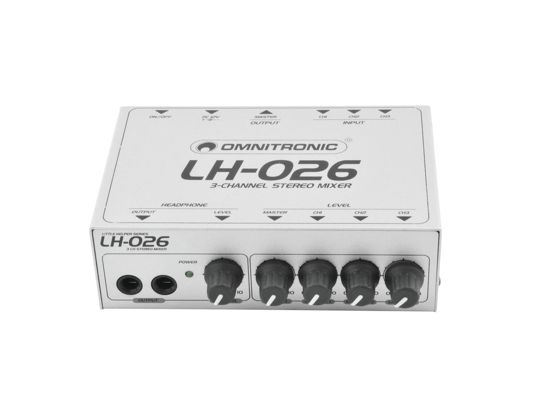 OMNITRONIC LH-026 3-Kanal-Stereomischer