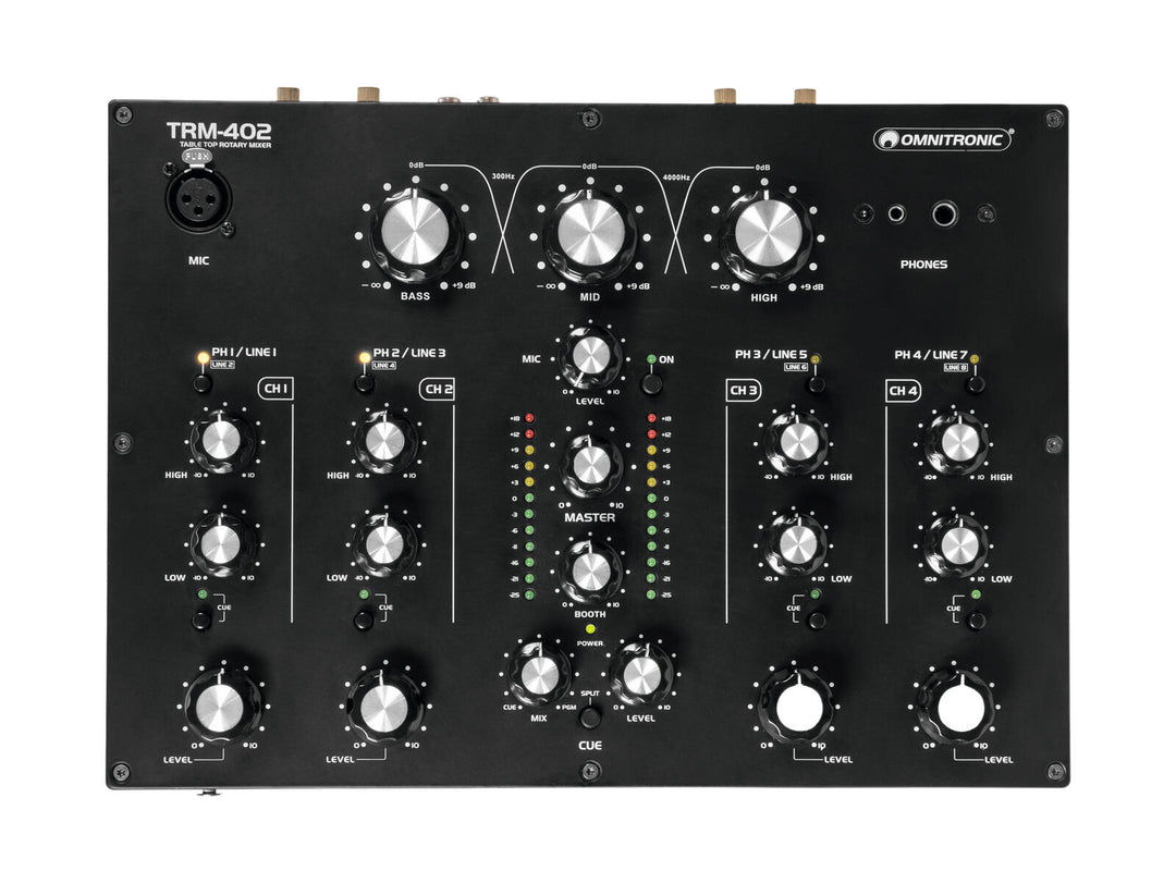 OMNITRONIC TRM-402 4-Kanal-Rotary-Mixer