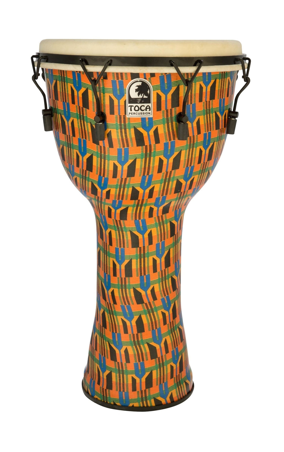 Toca Djembe Freestyle Mechanisch Gestimmt - Kente Cloth (SFDMX-14KB)