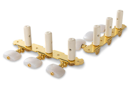 GEWA Mechaniken Klassische Gitarren - White Knopf (ohne Lyra)