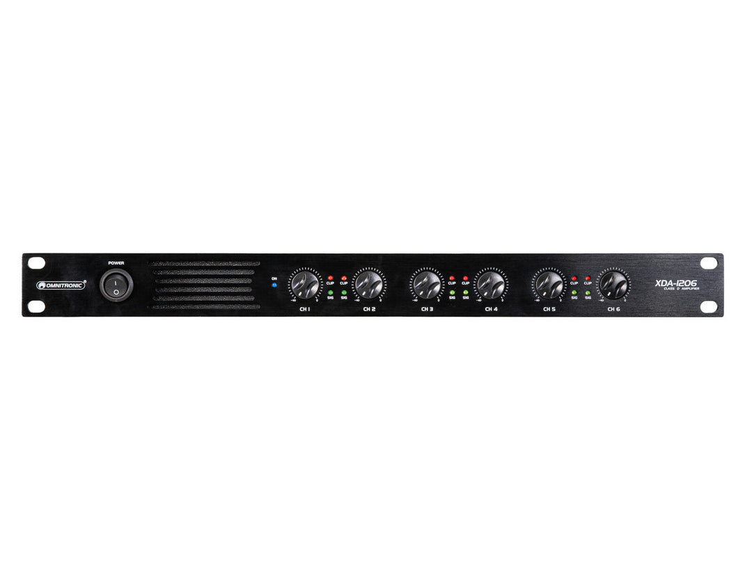 OMNITRONIC XDA-1206 6-Kanal-Class-D-Verstärker