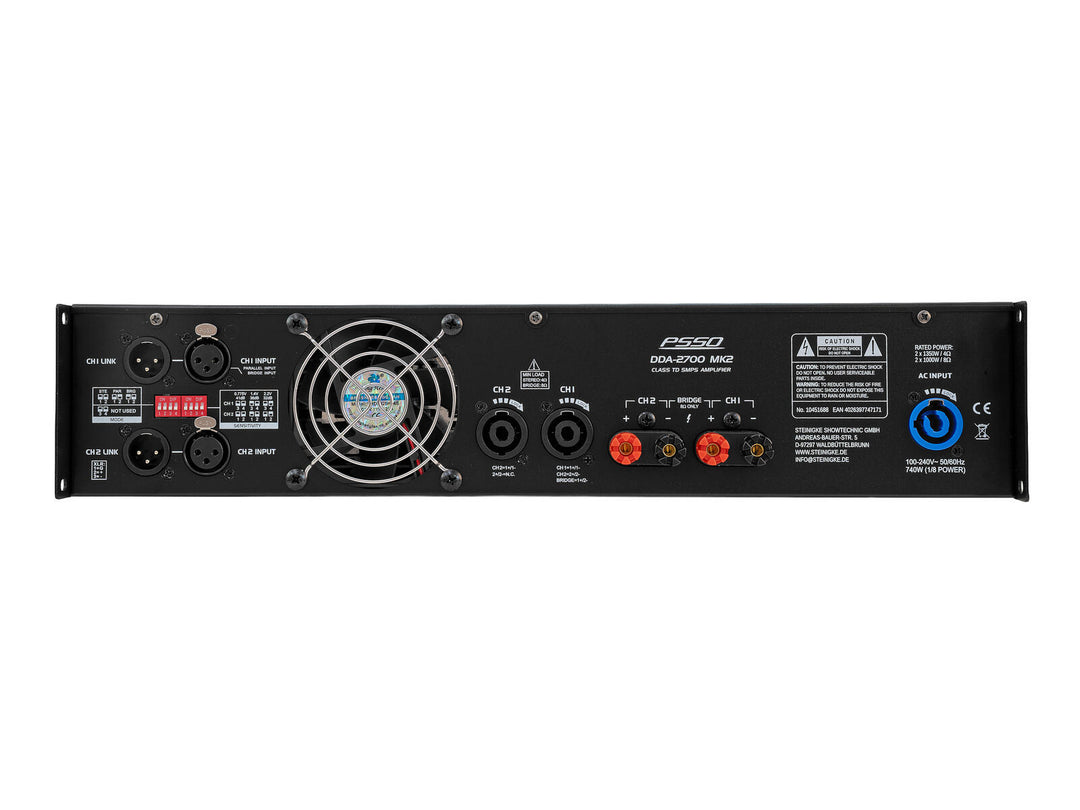 PSSO DDA-2700 MK2 2-Kanal-Verstärker