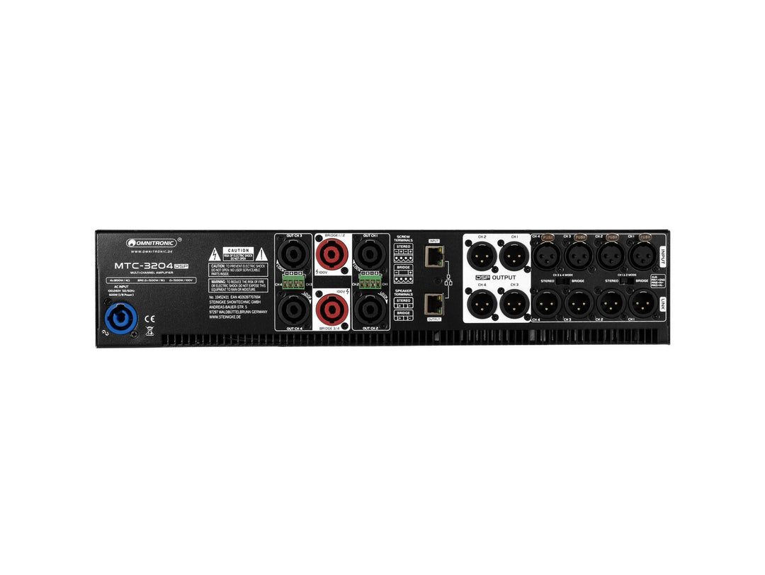 OMNITRONIC MTC-3204DSP 4-Kanal-Verstärker mit DSP