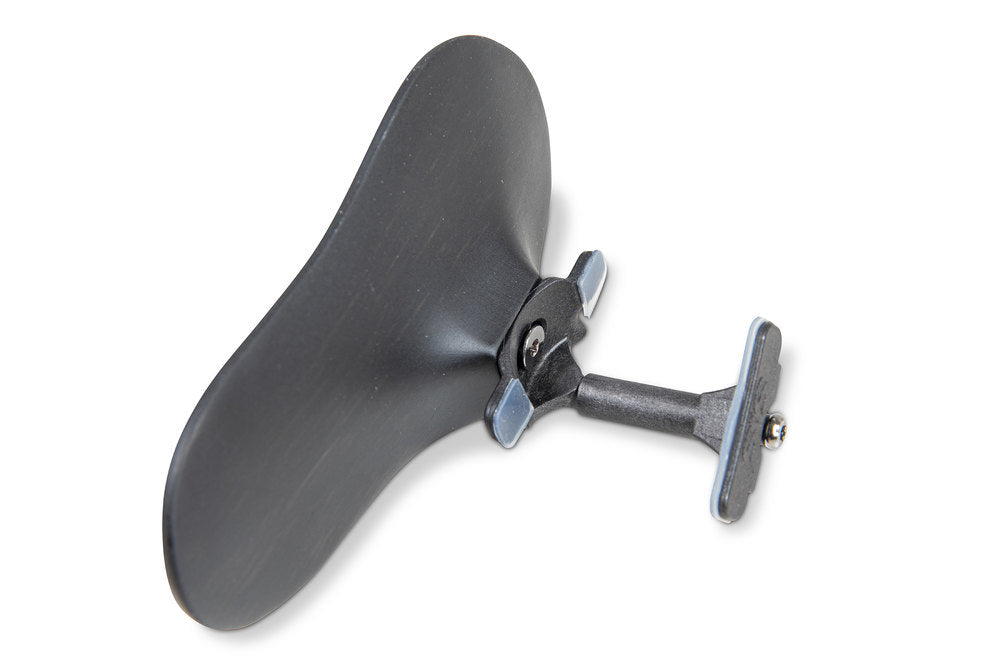 SAS hagestøtte med carbonbase, ibenholt, 24 mm høj