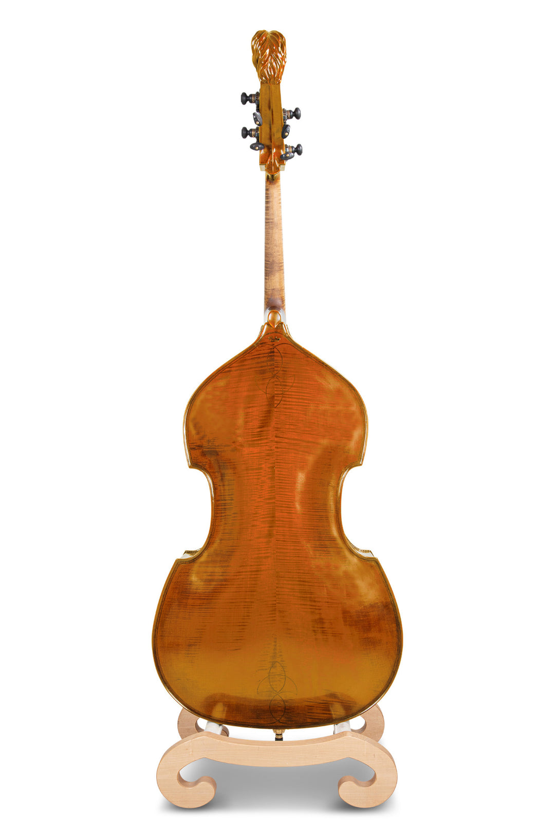 GEWA Kontrabass Meister Rubner SOLO - 3/4 (Amber Farbe mit Löwenkopf-Schnecke)