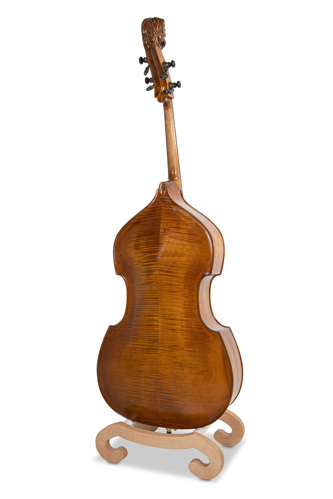GEWA Kontrabass Meister Rubner SOLO - 3/4 (Amber Farbe mit Löwenkopf-Schnecke)