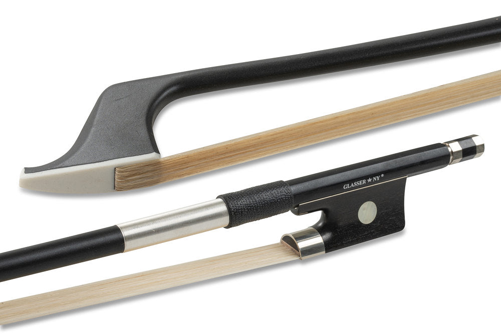 Glasser Schülerbogen für Kontrabass 3/4, Carbon, französisches Modell