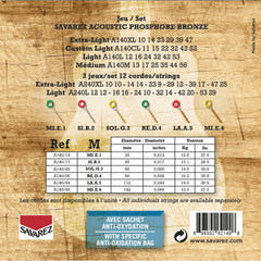 Savarez A140M Acoustic Phosphor Bronze, medium .013 bis .056