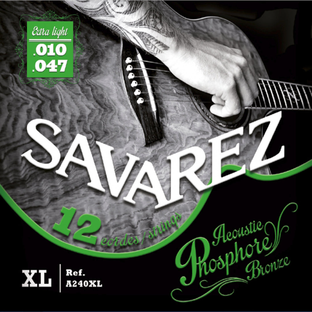 Savarez Saiten für Akustikgitarren Akustik - 12.str. Ex-Light .010 (A240XL)