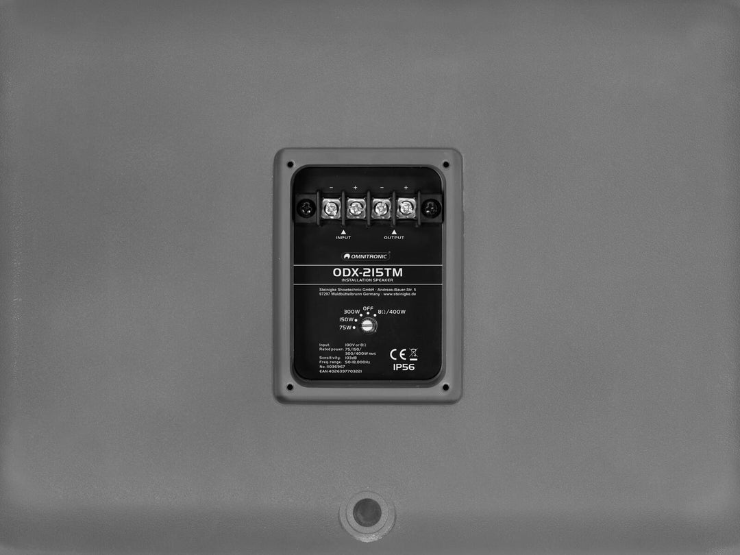 OMNITRONIC ODX-215TM Installationslautsprecher 100V dark gray