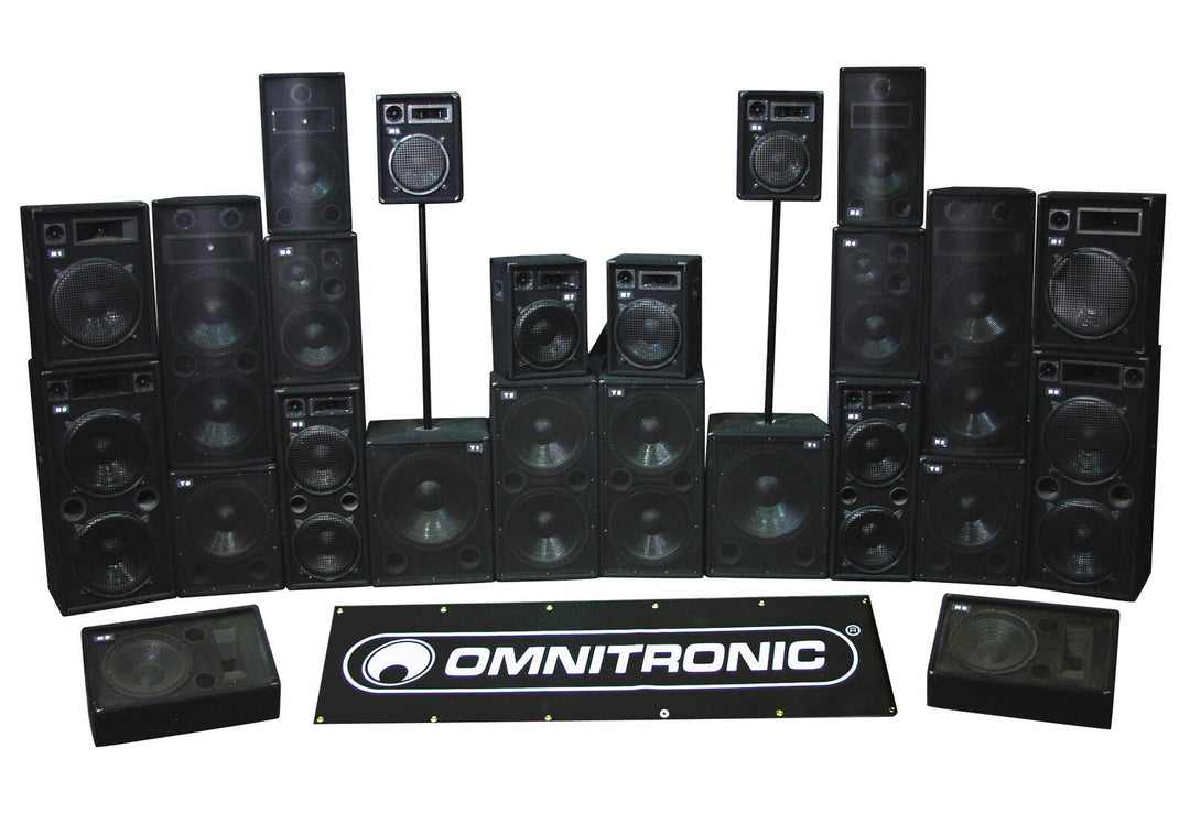 OMNITRONIC DX-1022 3-Wege-Lautsprecher 400 W