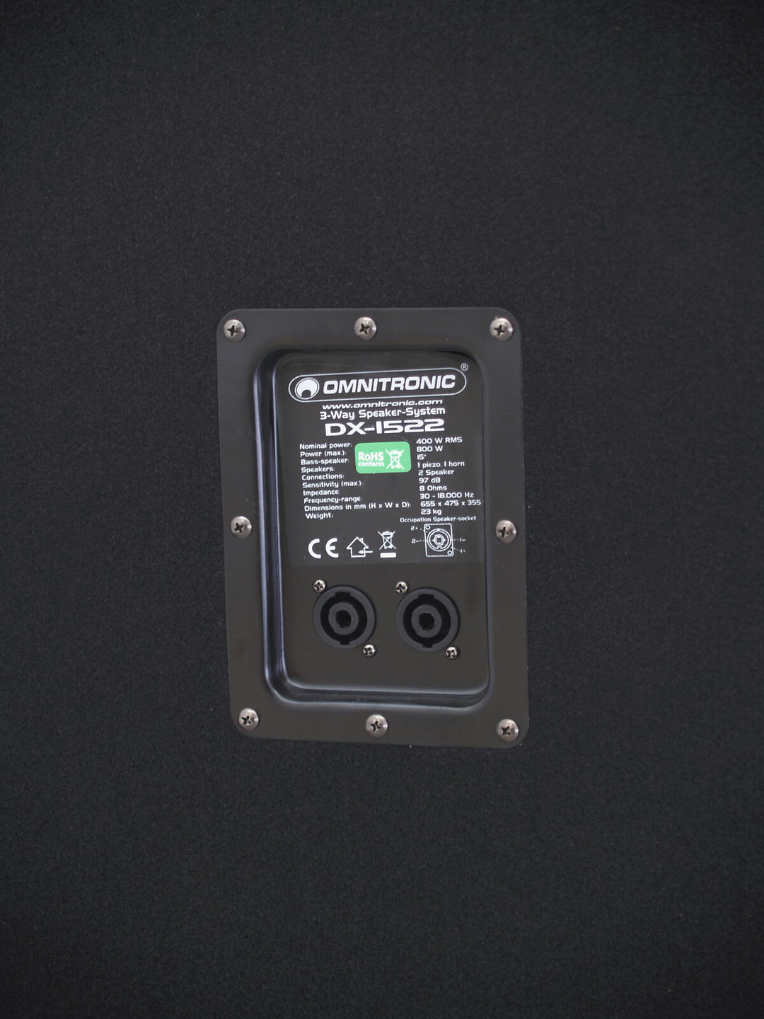 OMNITRONIC DX-1522 3-Wege-Lautsprecher 800 W