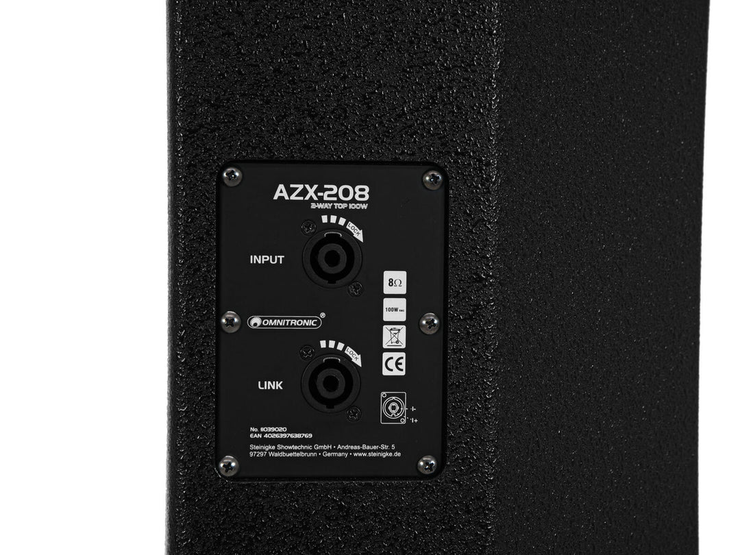 OMNITRONIC AZX-208 2-Wege-Top 100W
