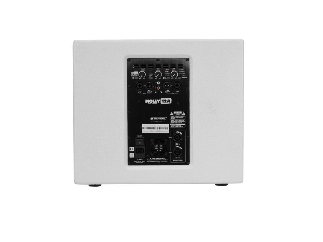 OMNITRONIC MOLLY-12A Aktiver Subwoofer weiß