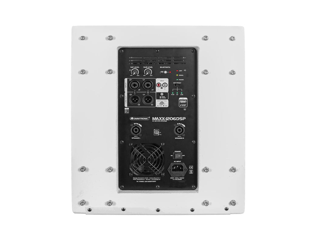 OMNITRONIC MAXX-1206DSP 2.1 Aktivsystem weiß