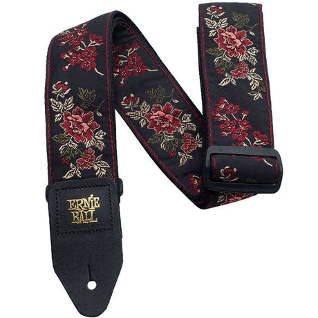 Ernie Ball EB-4142 Red Rose Jacquard Gurt