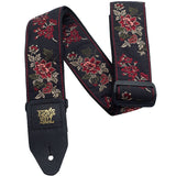 Ernie Ball EB-4142 Red Rose Jacquard Gurt
