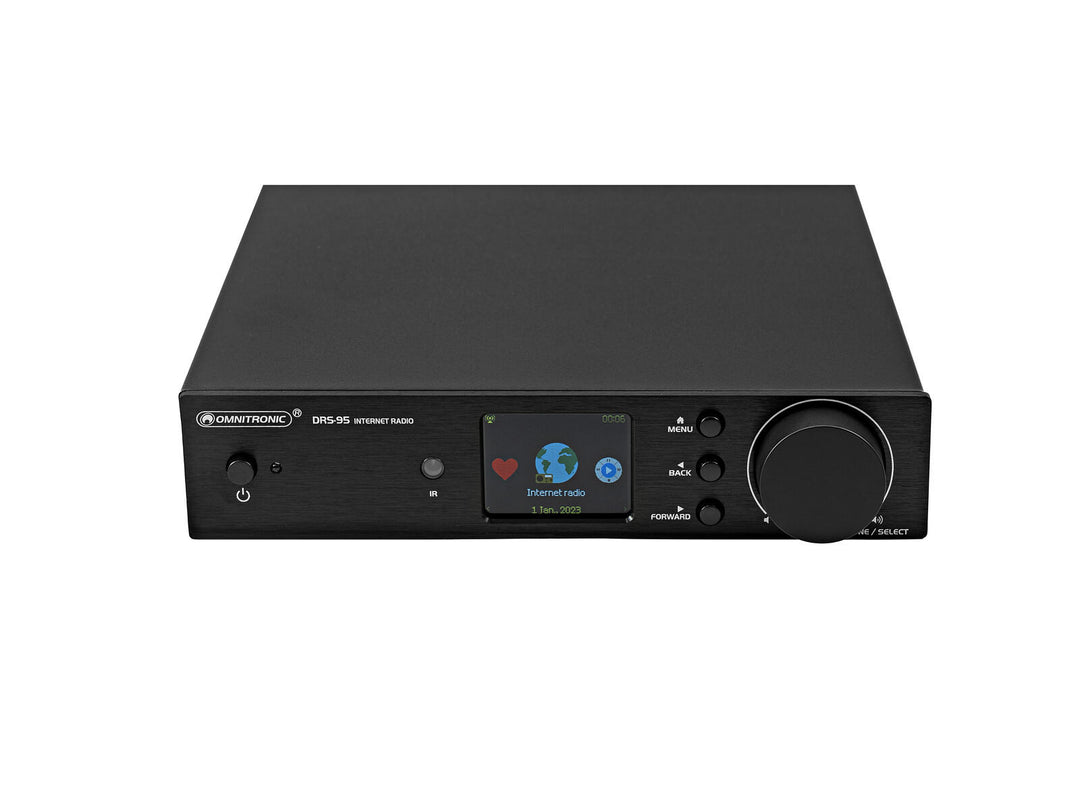 OMNITRONIC DRS-95 Internetradio mit DAB+ und Bluetooth