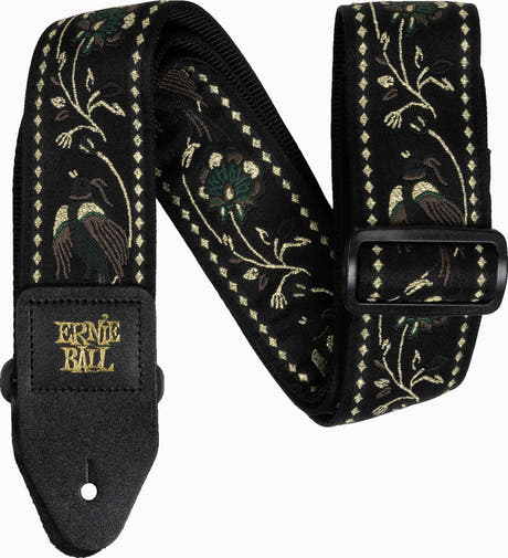 Ernie Ball 5372 Black Pleasant Pheasant Gurt