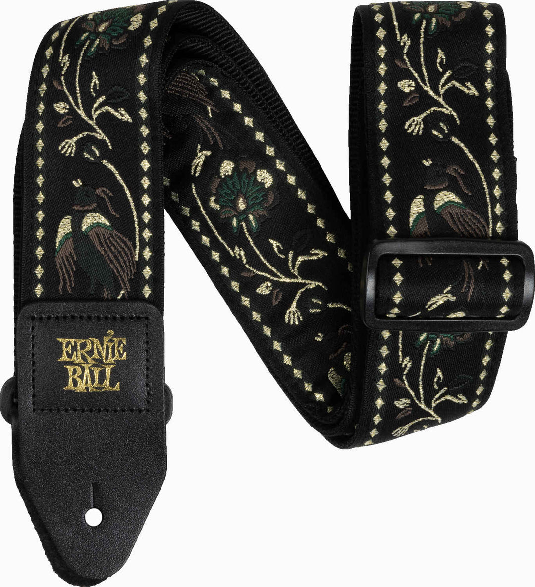 Ernie Ball 5372 Black Pleasant Pheasant Gurt