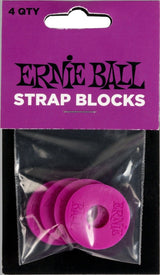 Ernie Ball 5618 Strap Blocks, Lila, 4 Stk