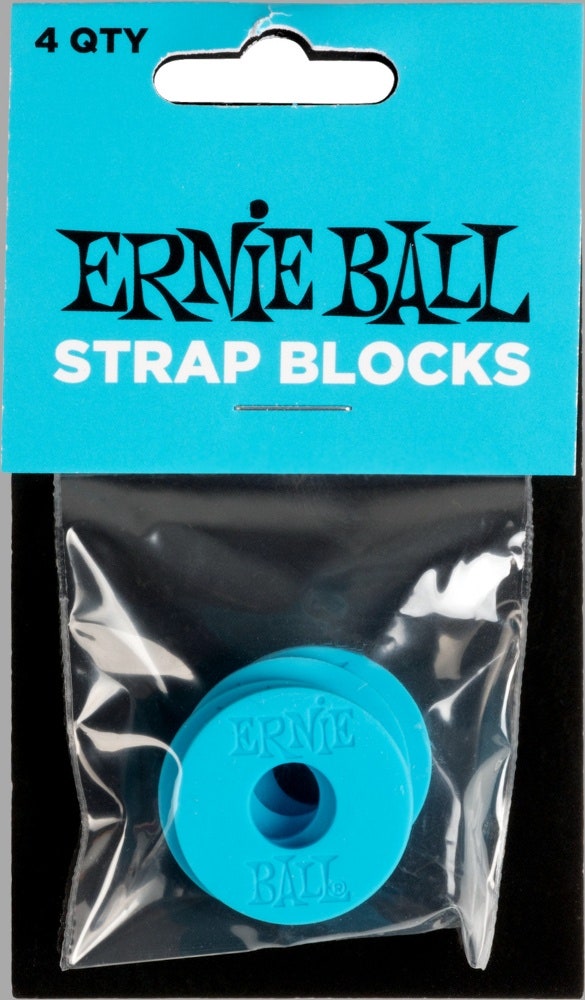Ernie Ball 5619 Strap Blocks, Blau, 4 Stk
