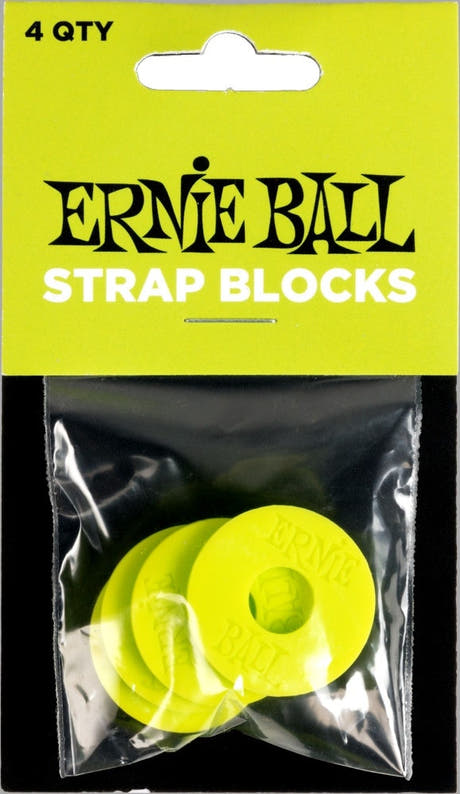 Ernie Ball 5622 Strap Blocks, Grün, 4 Stk