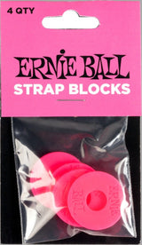 Ernie Ball 5623 Strap Blocks, Pink, 4 Stk