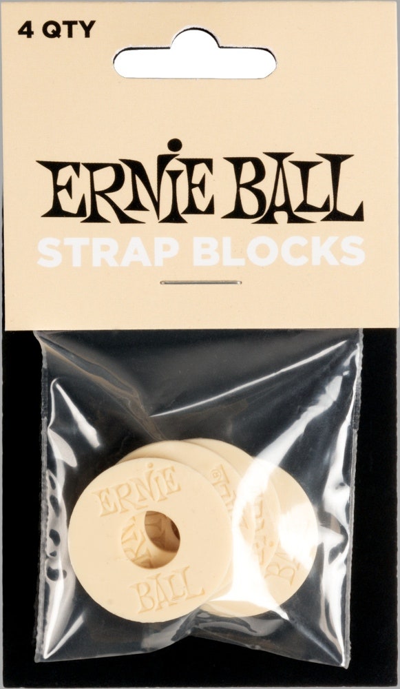 Ernie Ball 5624 Strap Blocks, Creme, 4 Stk